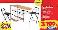 OFİS BAZAAR MASA SANDALYE TAKIMI